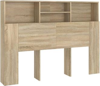 vidaXL Headboard Cabinet Sonoma Oak 140x19x103.5 cm Vidaxl