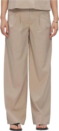 Modstr&ouml;m Broeken, Dames, Beige, S, Dames Broeken Tuesdaymd Pants