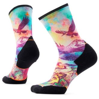Smartwool Trail Run TC Serene Peak Print Crew Laufsocken f&uuml;r Damen | bunt