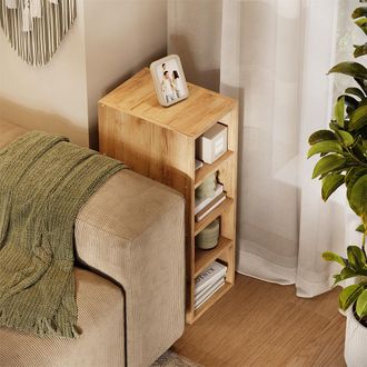 Vicco Estanter&iacute;a De Almacenamiento Rula, Roble Dorado, 25 X 81.6 Cm, Vicco