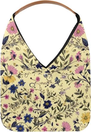 Generic Aesthetic Flower Reusable Lightweight Grocery Bags - Foldable Into Compact Pouch, Washable & Sturdy, Multipurpose for Shopping and Travel