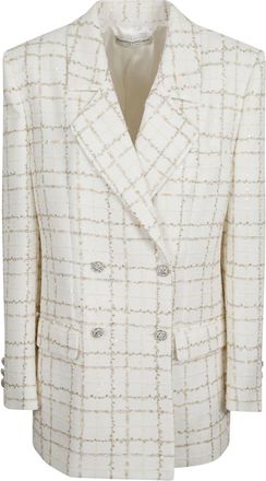 Alessandra Rich White Double Breasted Blazer