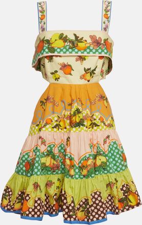 Alemais Alemais Multicolour Lemonis Print Cut Out Mini Dress