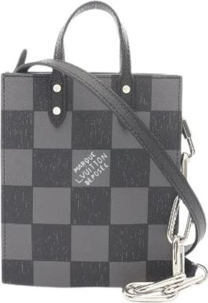 Louis Vuitton Pre-owned Sac Plat XS Damier Handbag - Heren - Vintage Shopper - Zwart - ONE Size - Leer - Vintage