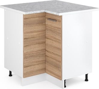 Vicco Armario De Esquina R-line, Sonoma, 75.6 Cm, Et M&aacute;rmol