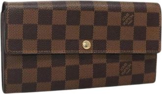 Louis Vuitton Pre-owned Wallets, female, Brown, Size: ONE SIZE Pre-owned Canvas Wallet