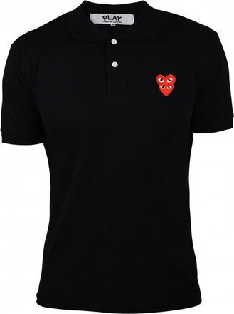 Comme Des Garçons Comme des garçons poloshirt zwart