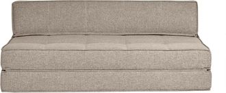 Miliboo Miliboo - Sill&oacute;n Cama De 2 Plazas De Tela Color Topo Katy