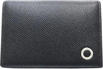 Bulgari Pre-owned Wallets, female, Black, Size: ONE SIZE Pre-owned Business Card Case