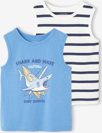 Vertbaudet Tr&auml;gershirts 2er-Pack Jungen set blau