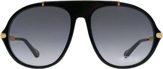 Chlo&eacute; Sunglasses, female, Black, Size: 58 MM Ch0357S Sunglasses
