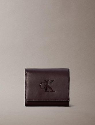 Calvin Klein Billetera Plegada Con Monograma Grabado