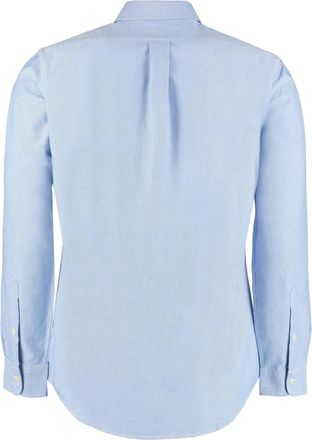 Polo Ralph Lauren Mens Shirt Button-Down Collar Blue Cotton