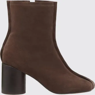 Maison Margiela Stivaletti Anatomic in camoscio con tacco cilindrico