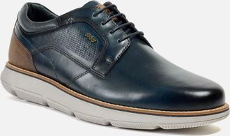 Pod Mens Pod Finch Leather Mens Navy Lace-Up Shoes - Size: 11