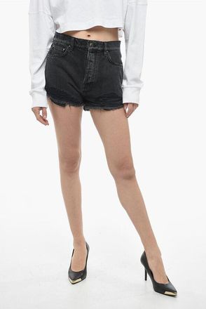 Amiri Distressed Effect Denim THRASHER Shorts size 29