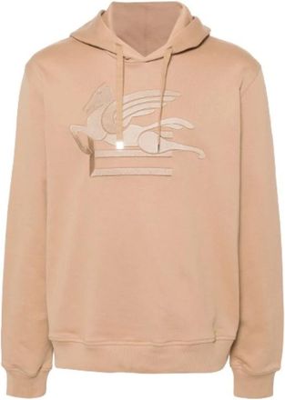 Etro Hoodie - Heren - Hoodies - Beige - M - Katoen - Hoodies & sweatvesten