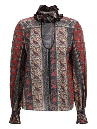 Valentino Garavani Voyage Imaginaire-print shirt - Red