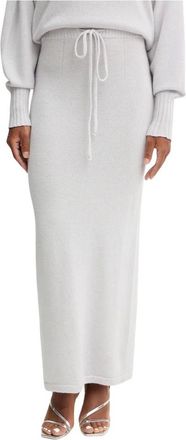 Twinset Maxi Rok - Dames - Rokken - Grijs - Maat: S Zijde