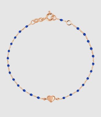 Gigi Clozeau Bracelet Lucky Coeur Mini R&eacute;sine Or Rose
