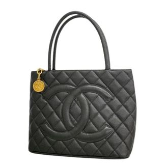 Chanel Pre-owned Tote Bags, female, Black, Size: ONE SIZE Pre-owned Vintage Tote Bag