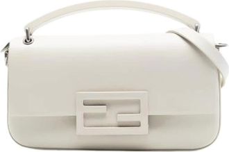 Fendi Pre-owned Shoulder Bags, female, White, Size: ONE SIZE Pre-owned Vintage Satchel