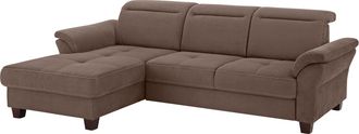 HOME AFFAIRE Ecksofa »Solvei L-Form« mit Recamierenabschluss und Sitztiefenverstellung