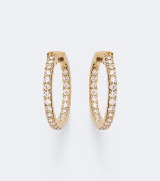 Bucherer Classics 18kt gold hoop earrings with diamonds