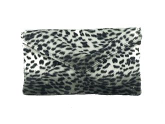 Loni Leopard Zebra Clutch Bag