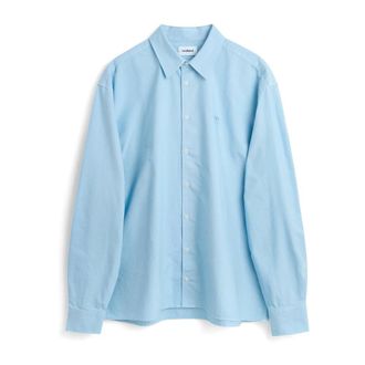 Soulland VIT Button Down Oxford Shirt - Heren - Casual Overhemden - Blauw - L/Xl - Katoen - Overhemden