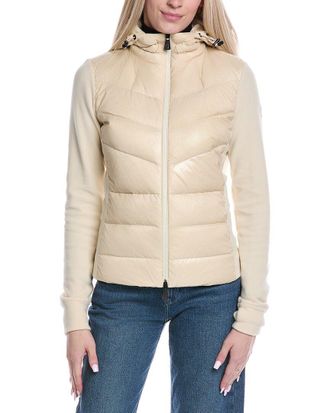 Moncler Puffer Zip-Up Cardigan