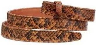 CLARIS VIROT Dunne Python Riem - unisex - Riemen - Veelkleurig - L - Leer - Accessoires