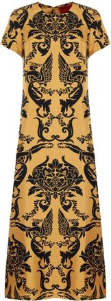 La DoubleJ Swing dress - women - Silk - L - Gold