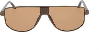 Jacquemus Accessoires, unisex, Beige, ONE Size, Rechthoekige zonnebril