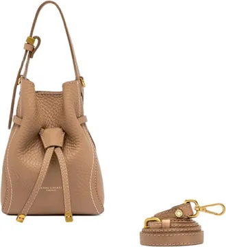 Gianni Chiarini Soft Textured Leather Bag With Iconic Metal Details