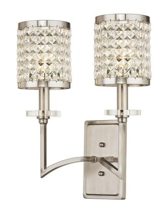 Livex Lighting Livex Grammercy 2-Light Brushed Nickel Wall Sconce