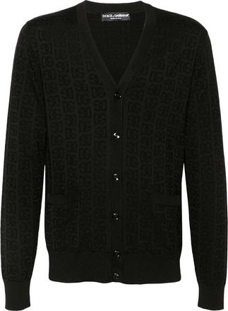 Dolce & Gabbana Stijlvolle Cardigan met Gxv 01Tjbsken 0000 - Heren - Vesten - Zwart - XL - Truien & Vesten