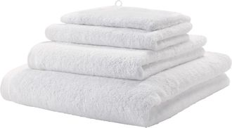 Aquanova Jacquard gewebtes Design Handtuch London Weiss - in verschiedenen Grössen