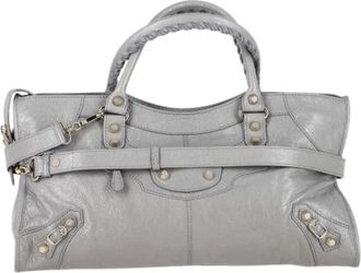 Balenciaga Pre-owned Handbags, female, Gray, Size: ONE SIZE Pre-owned Part Time Tote
