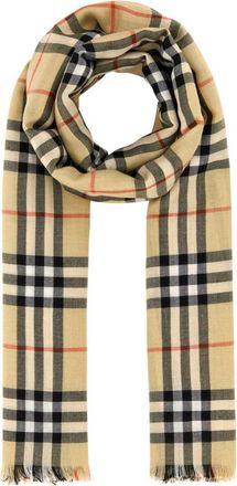 Burberry Beige Signature Check Scarf