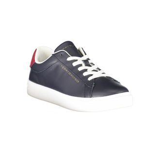 Tommy Hilfiger Colour-Block Leather Sneaker - Navy