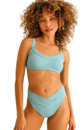 Dippin' Daisy's Swimwear Retro High Cut Cheeky Swim Bikini Bottom in Surf Rider at Nordstrom, Size X-Small