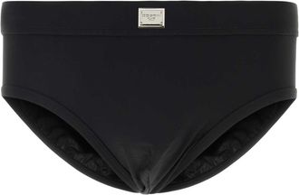 Dolce & Gabbana Black Stretch Nylon Swimming Brief