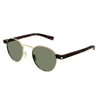 Saint Laurent SL707002 Round Metal Sunglasses - Gold