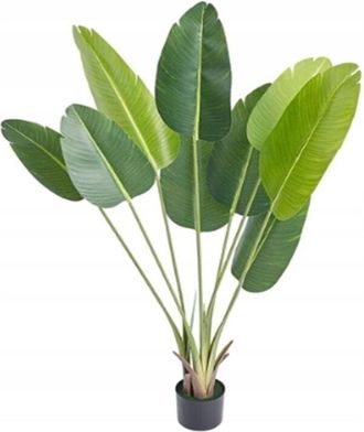 OEM Planta Artificial Palmera Pl&aacute;tano Ex&oacute;tica En Maceta Realista 150cm