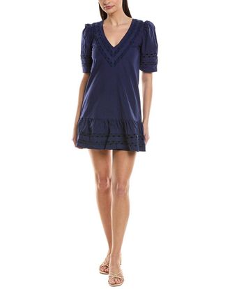 Sail to Sable V-Neck Puff Sleeve Dress
