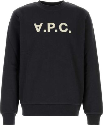 A.P.C. Black Crew Neck Sweatshirt