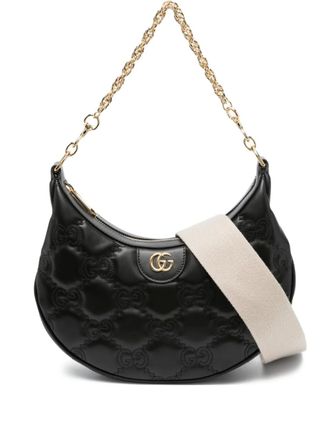 Gucci Kleine GG Matelasse schoudertas - Zwart