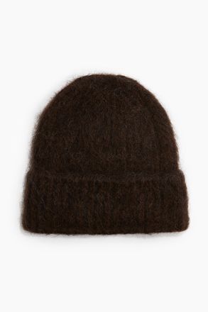 H&M Gerippte Beanie aus Alpakamix - Beige