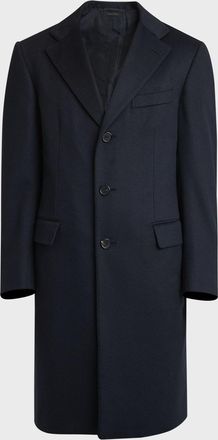 Brioni Men & apos;s Solid Wool Topcoat